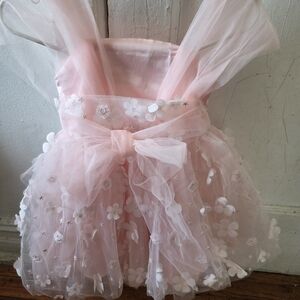 Pink Floral Kids Dress